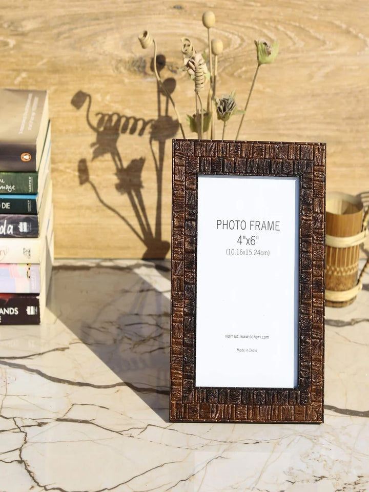 Elegant Vintage Photo Frame | Modern Design with Wall Hooks & Stand