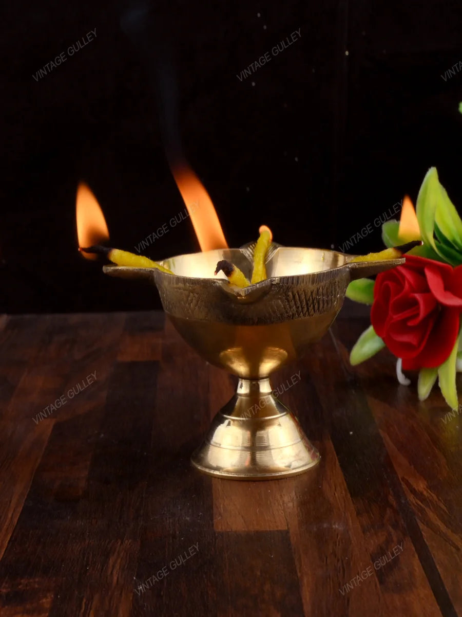 Brass Diya Deepak | Handcrafted Quality Brass for Festivals and Decor