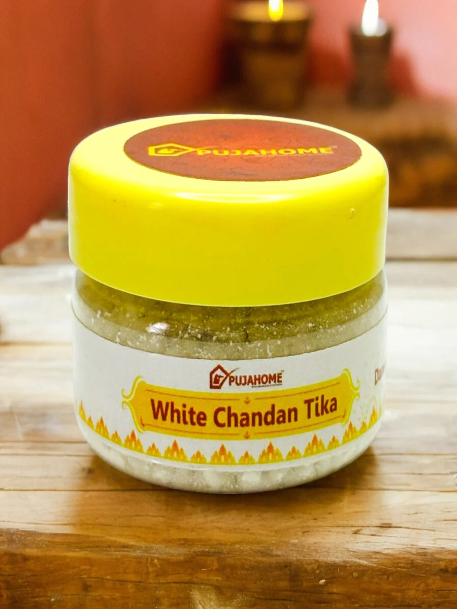 Premium Chandan Tika Danedar Combo | Pack Of 4 X 50 Gram | Red, White, Yellow and Kesar