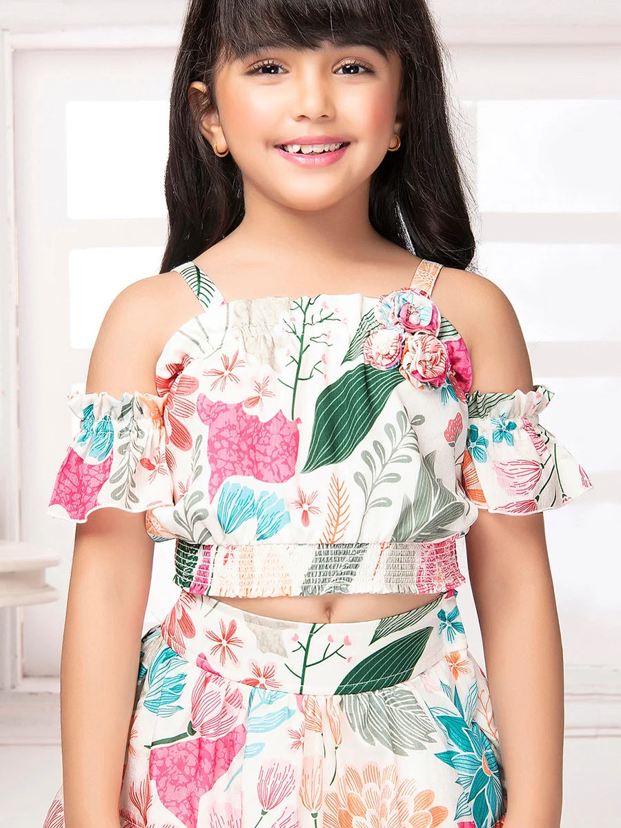 Cream Skirt Set for Girls | Buy Stylish & Trendy Skirt Set