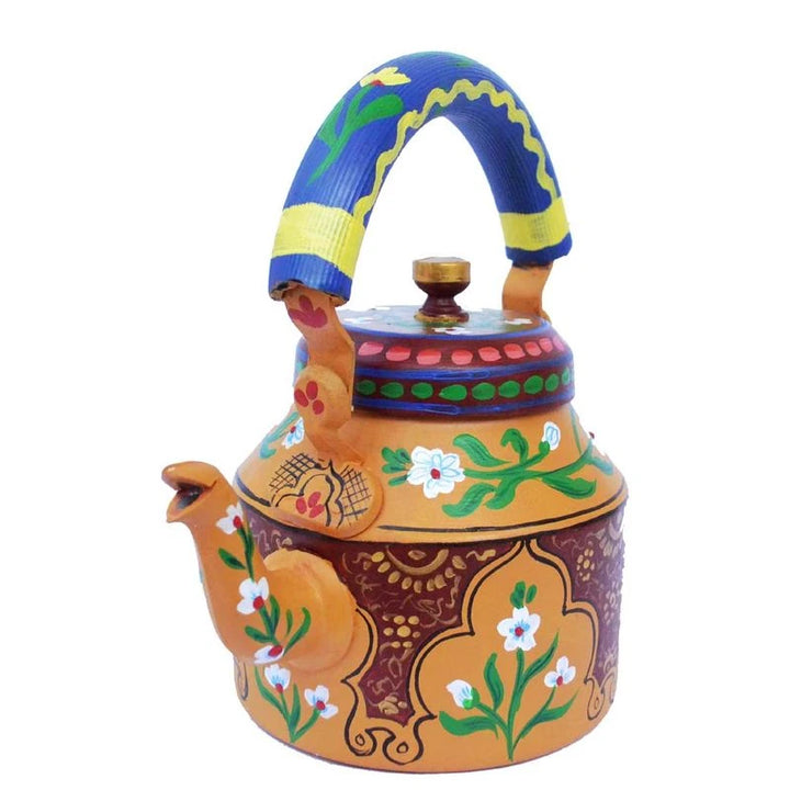 Festive Serveware Kettle 1L | Handcrafted Metal Tea Pot