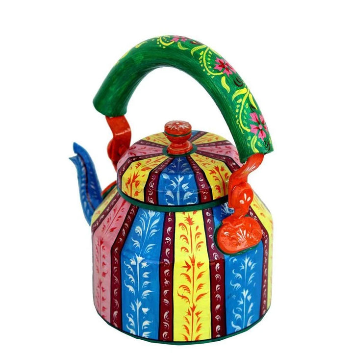 Ethnic Handpainted Kettle | Designer Tea Pot for Celebrations