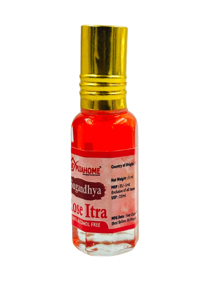 Sugandhya Rose Itra For Puja 5ML (Pack of 1)