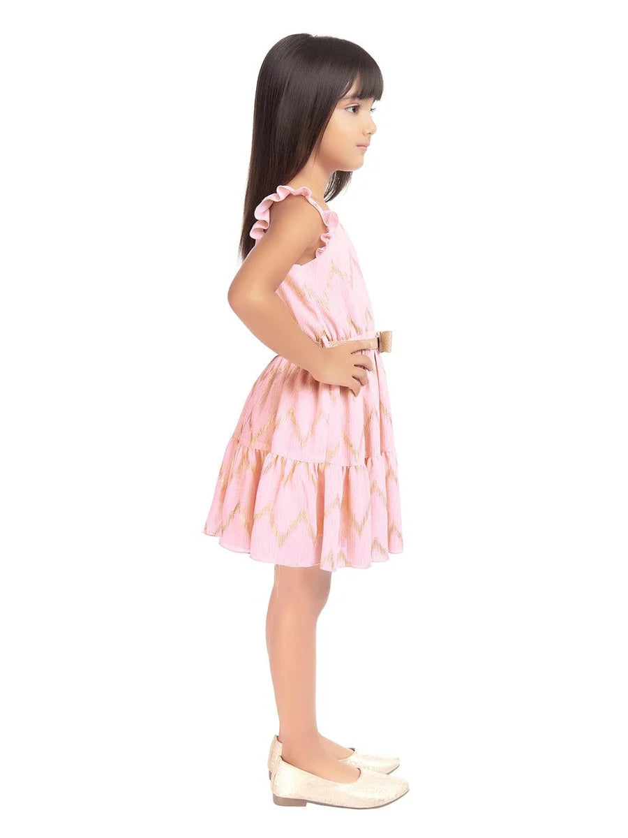 Fancy Peach Dress | Perfect Birthday & Party Wear for Kids
