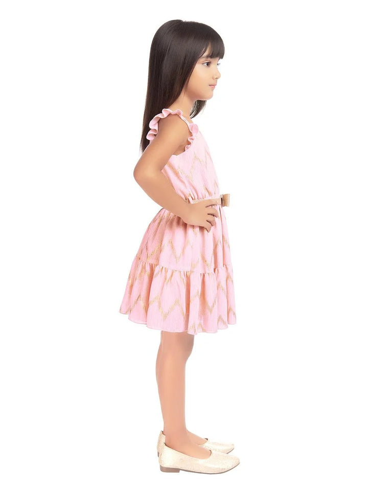 Fancy Peach Dress | Perfect Birthday & Party Wear for Kids