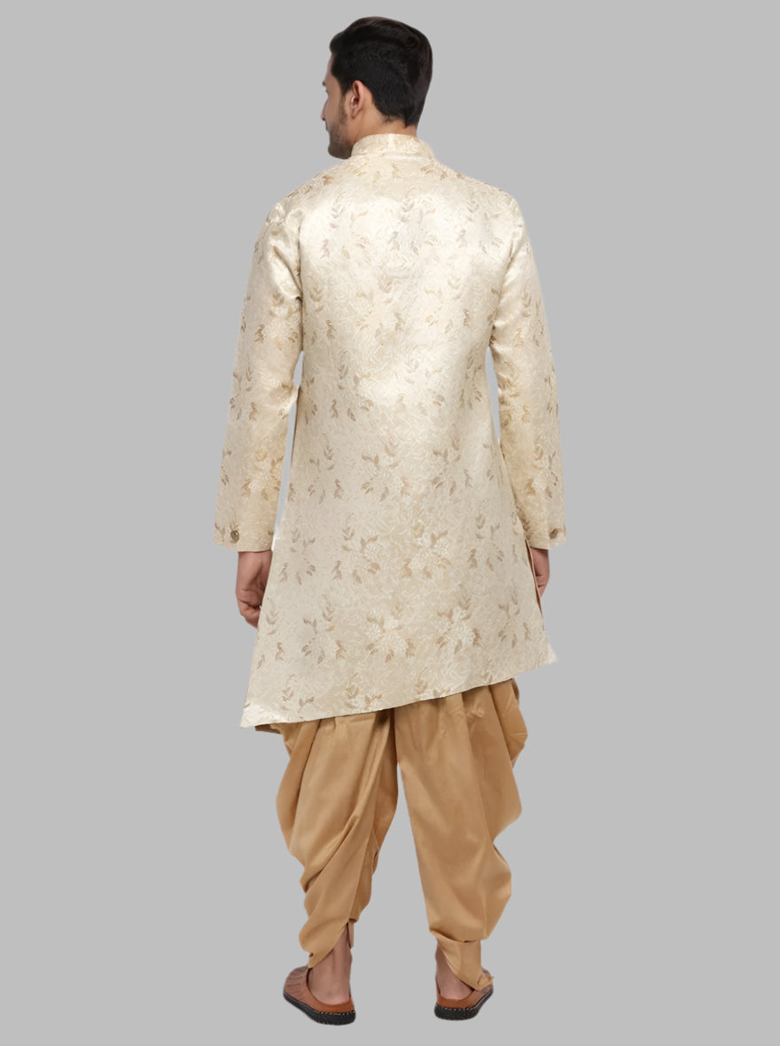 This Printed Cream & Brown Semi Indowestern adds a stylish touch to your collection, making it perfect for casual outings in the USA.
