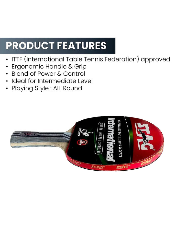 Stag International Table Tennis Racquet