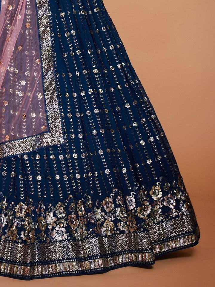 Stylish Navy Blue Lehenga Choli | Wedding & Engagement Wear