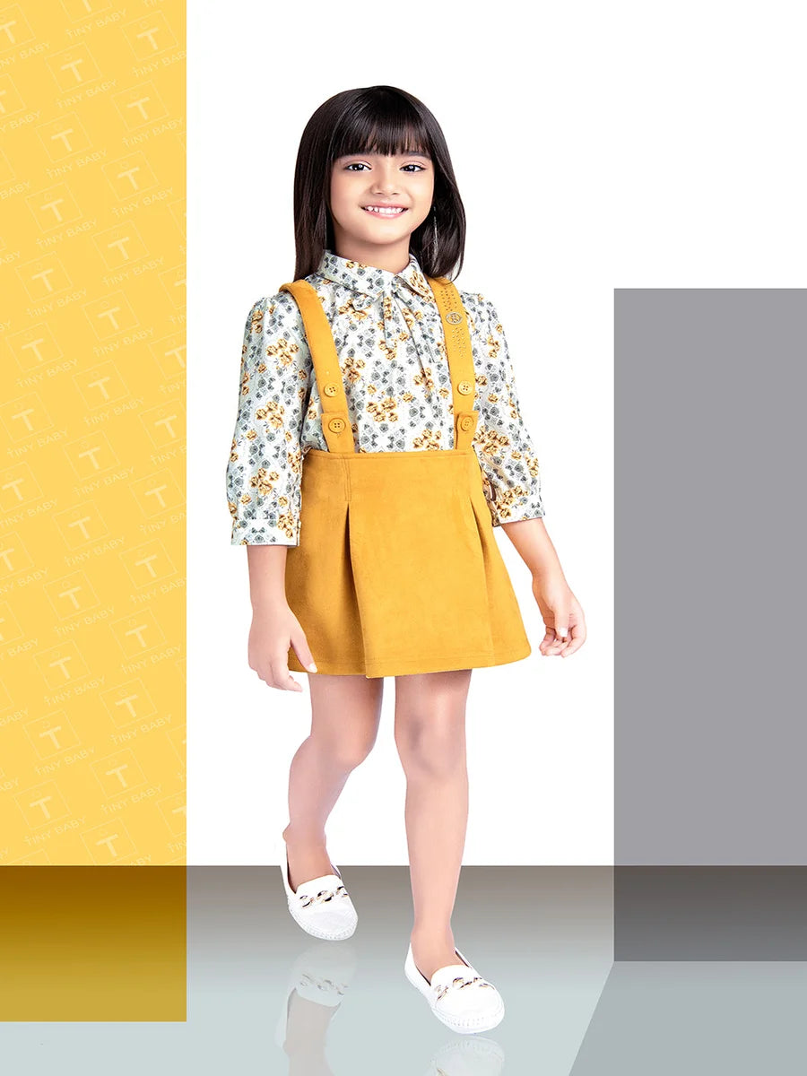 Mustard Colored Skirt Set | Best Party Wear Skirt Set