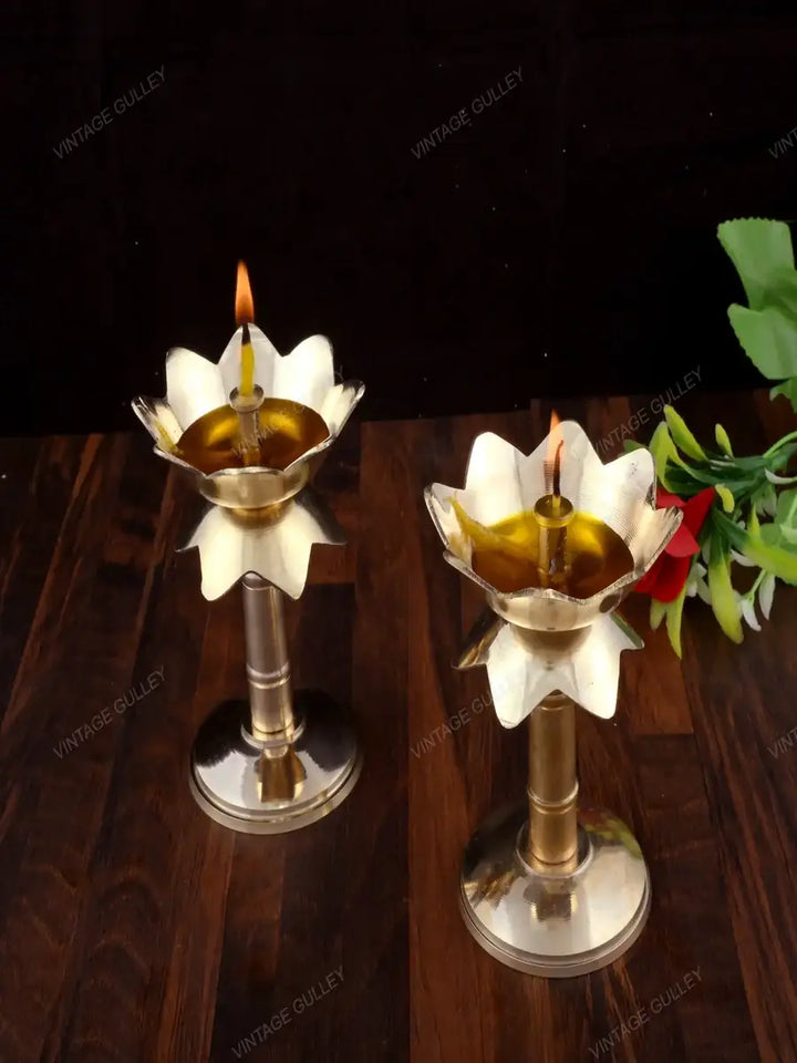 Brass Diya | Handcrafted Decorative Oil Lamp for Special Occasions