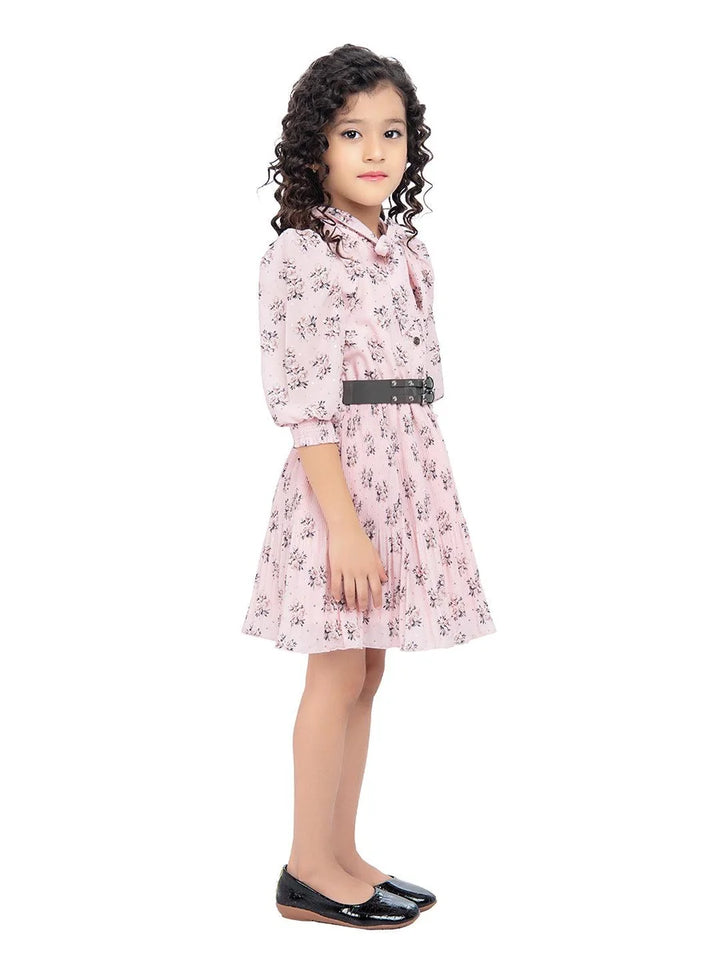 Kids Green Dress | Fashionable Synthetic Frock for Special Events
