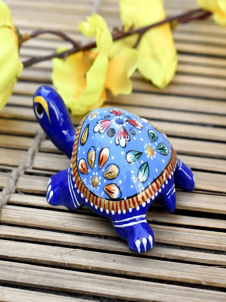 Handcrafted Metal Tortoise Agarbatti Stand | Set of 2 | Religious Decor