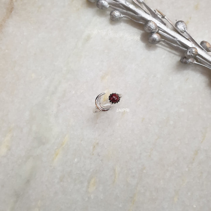 Garnet Stone | Freesize Handmade Ring Signature Design