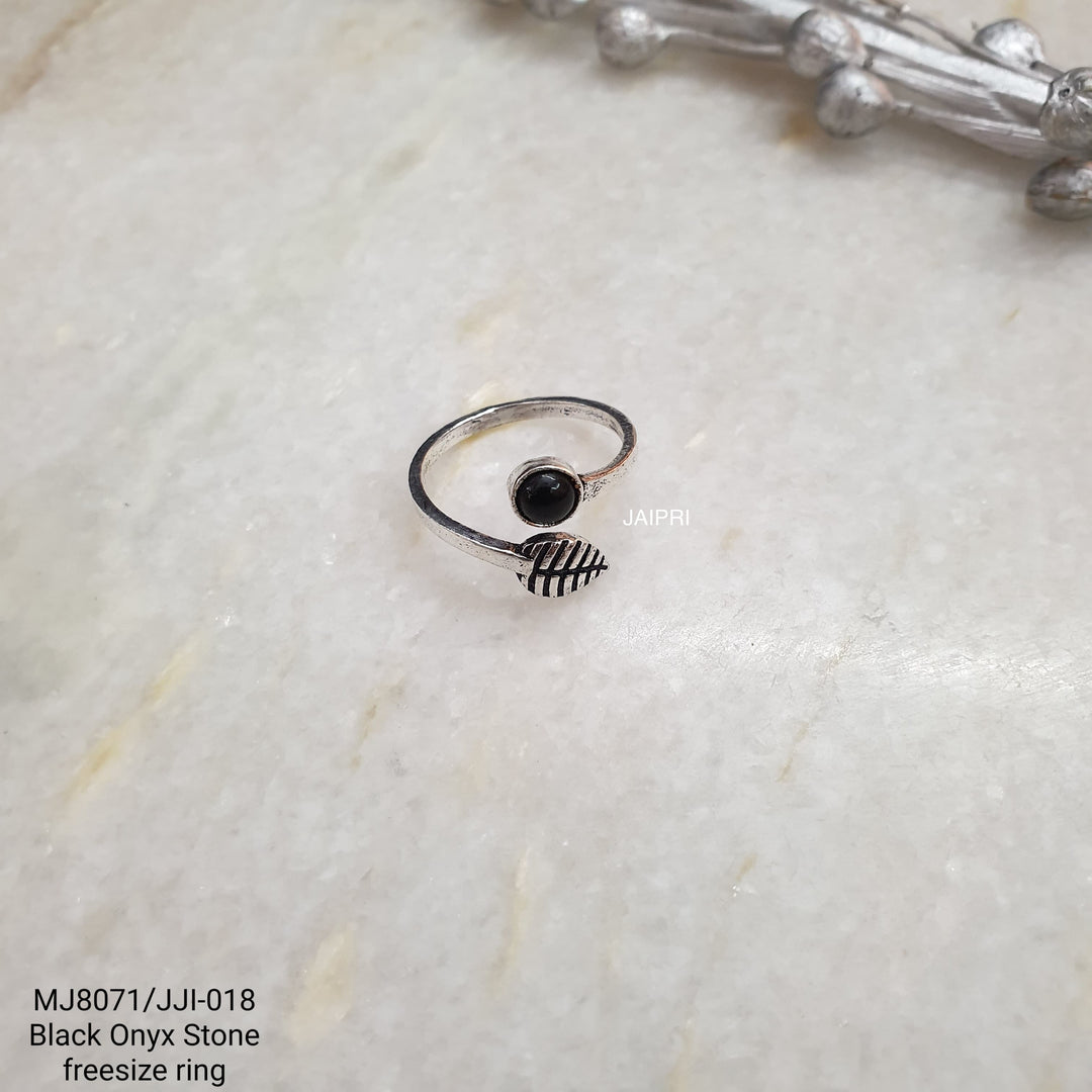 Black Onyx Stone | Adjustable Handmade Ring Luxury Wear