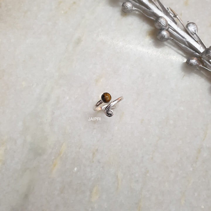 Tiger Eye Stone | Designer Adjustable Ring Signature Design
