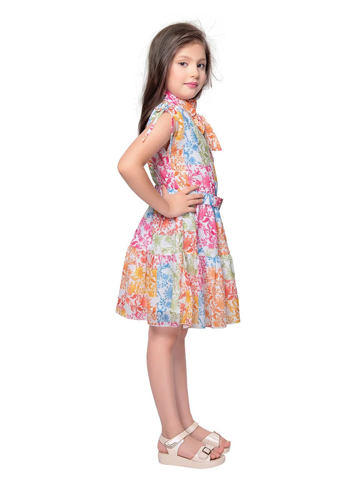 Cute Pink Floral Frock | Stylish Kids Dress for Special Occasions