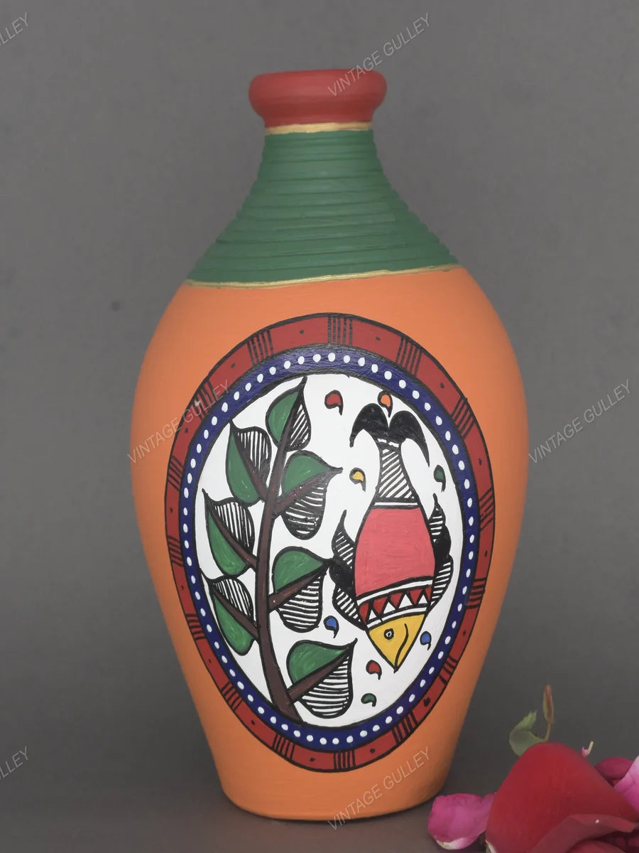 Handmade Terracotta Pots | Decorative Miniatures with Warli Art
