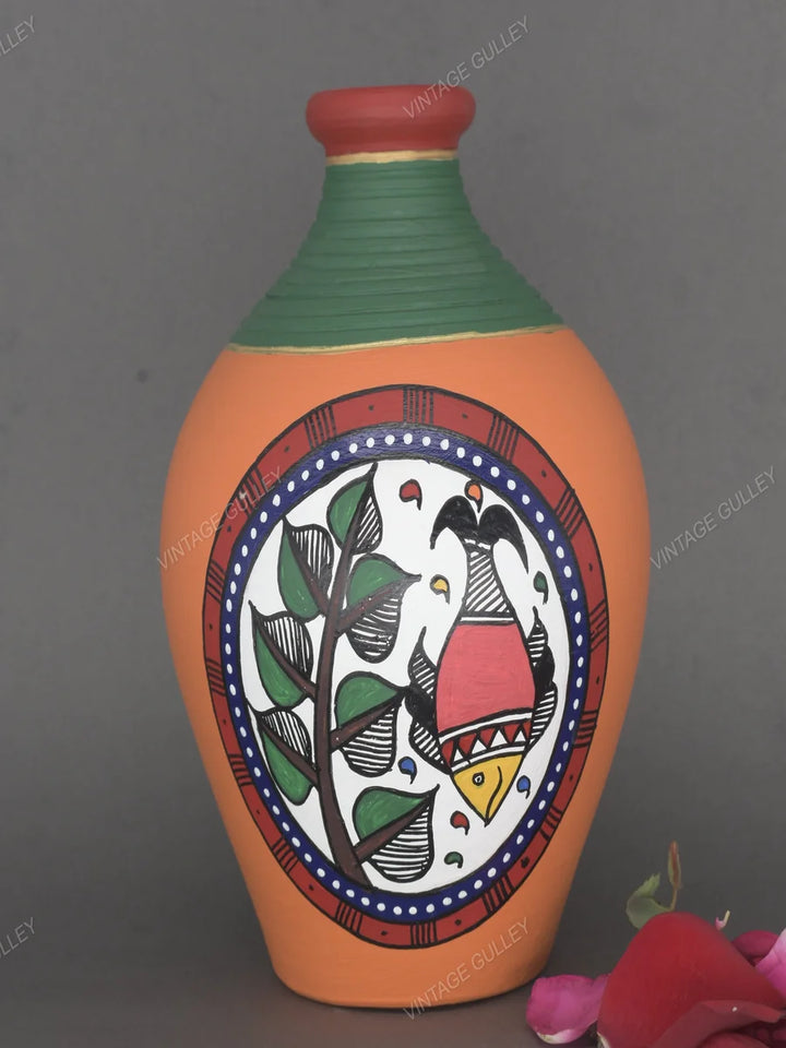 Handmade Terracotta Pots | Decorative Miniatures with Warli Art