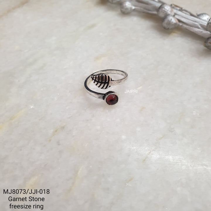 Garnet Stone | Adjustable Handmade Ring Style Statement