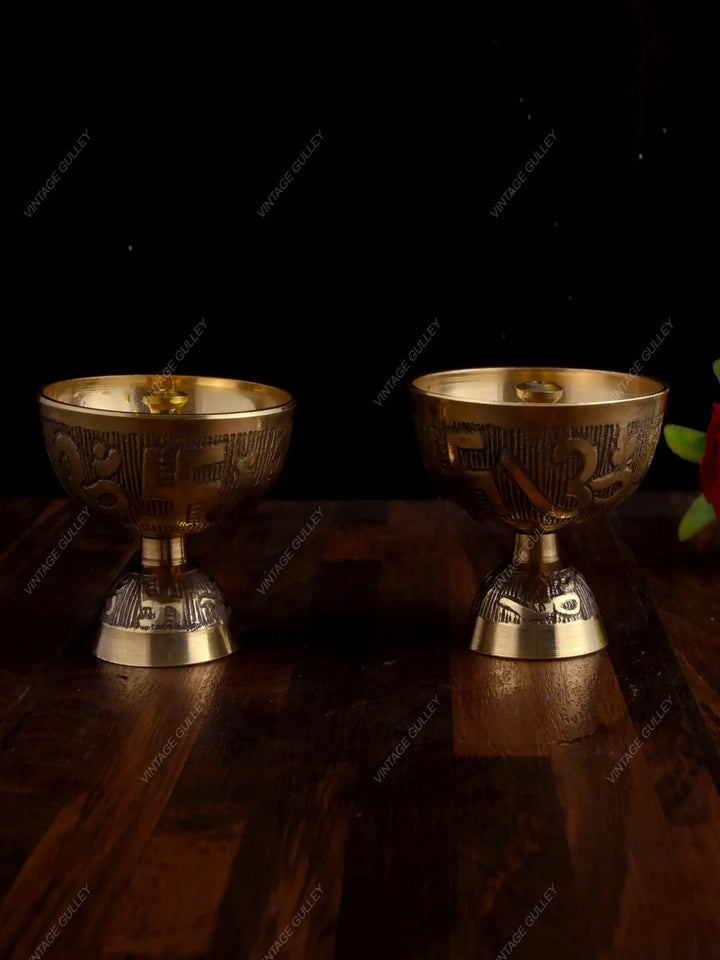 Brass Religious Diya | Handcrafted Eco-Friendly Home Decoration Piece