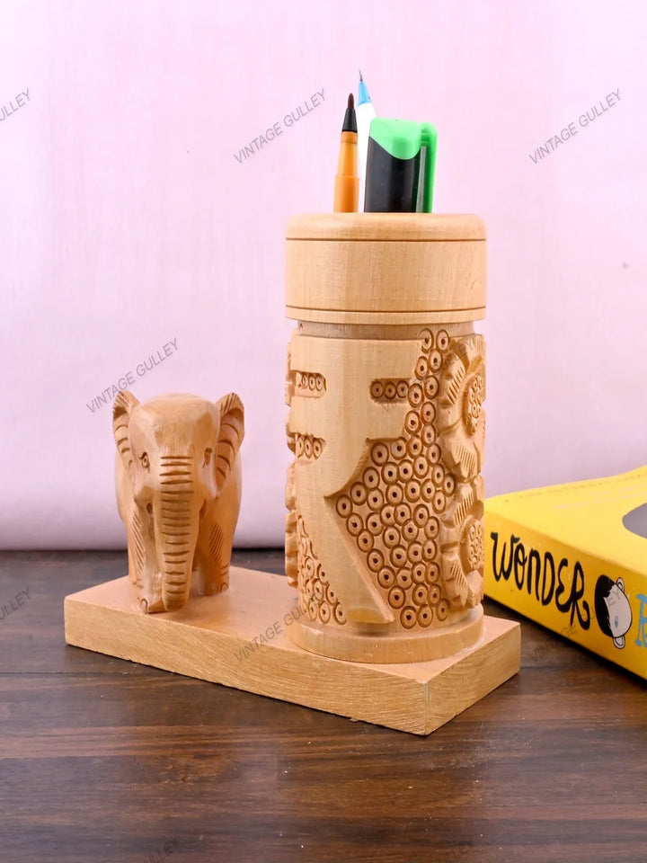 Wooden Pen Stand | Elegant Gift for All Occasions | Durable & Stylish
