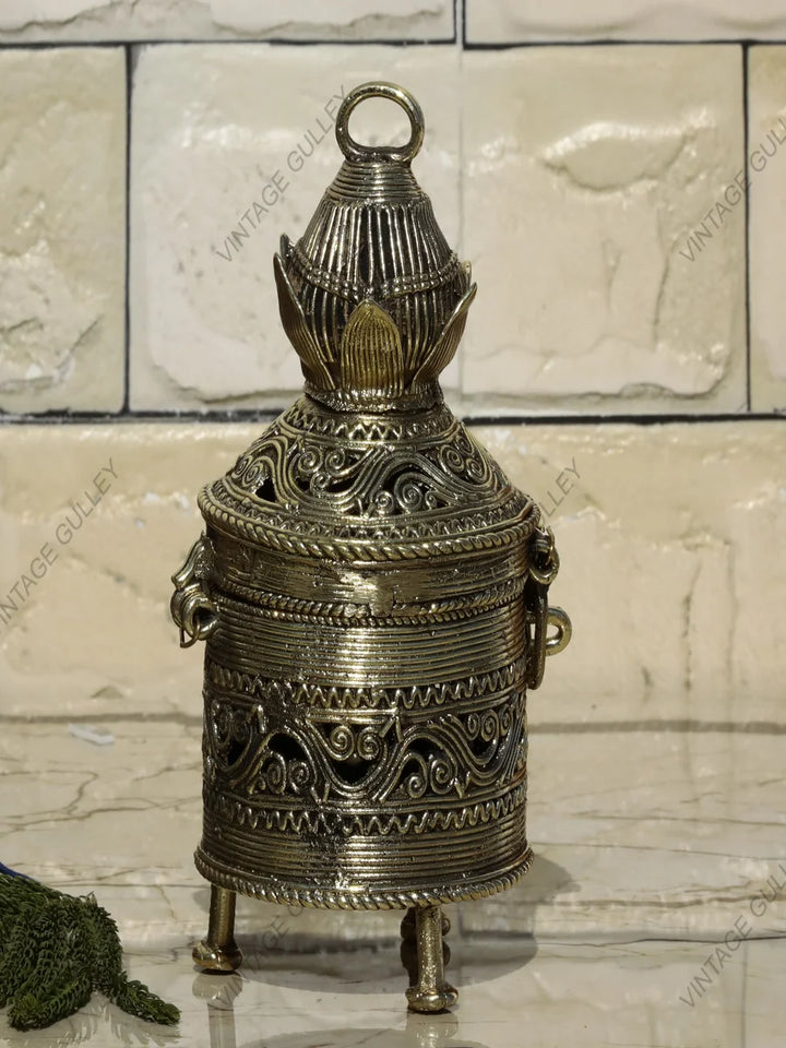 Handmade Dhokra Brass Box | Unique Decor & Jewelry Storage Solution