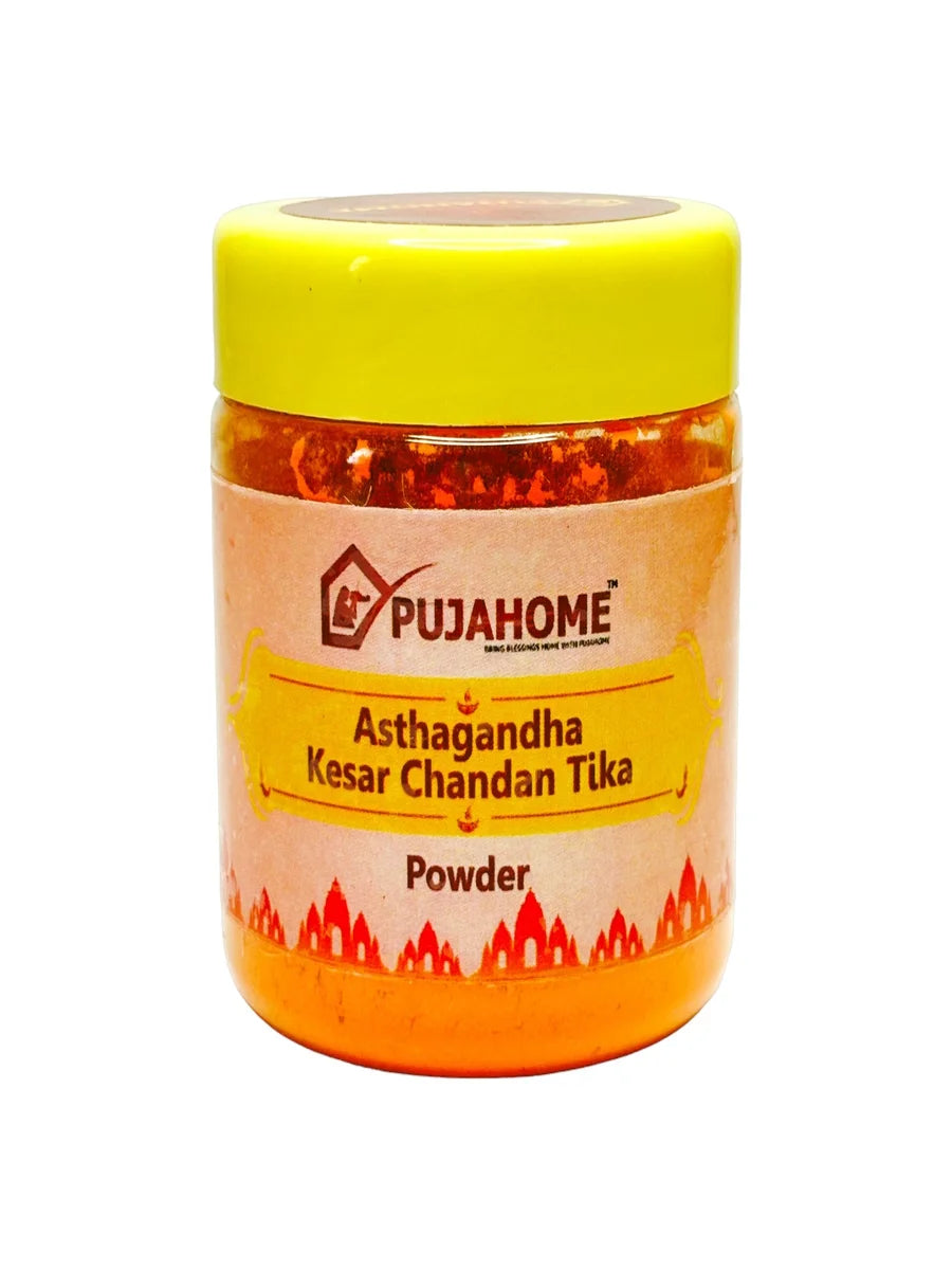 Premium Asthagandha Kesar Chandan Tika Powder 50 Gram Box
