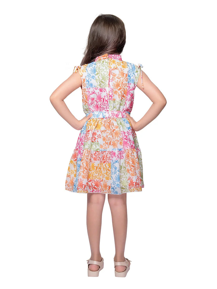 Cute Pink Floral Frock | Stylish Kids Dress for Special Occasions