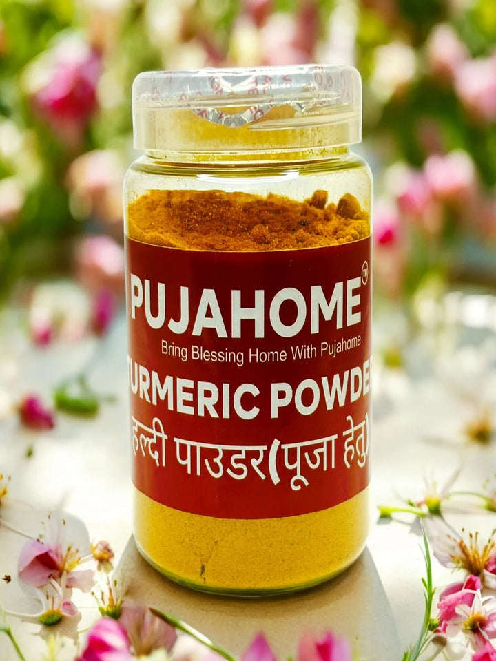 Natural & Pure kumkum (Roli) & Halid for Puja and Tilak (Combo Haldi + Kumkum) Pack of 100grm x 2