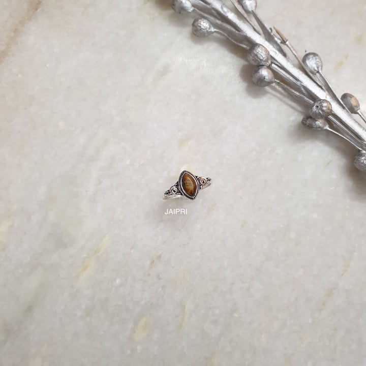 Tiger Eye Marquise | Stone Adjustable Handmade Ring Exclusive
