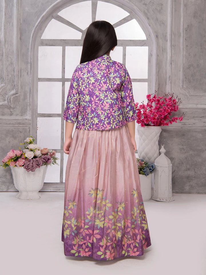 Baby Anarkali Dress | Trendy Gown with Embellished Jacket