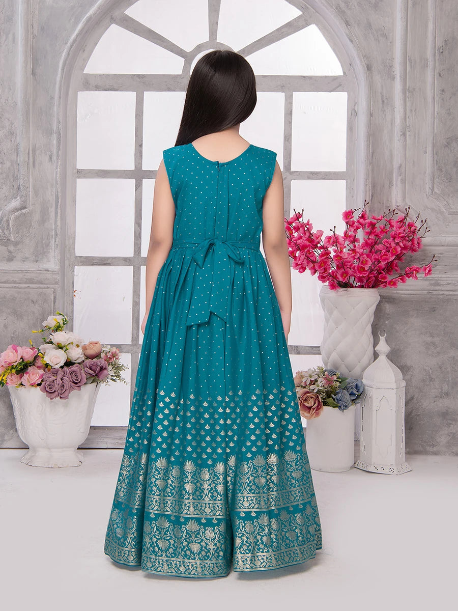 Affordable Georgette Anarkali Gown | Flared Style with Jacket