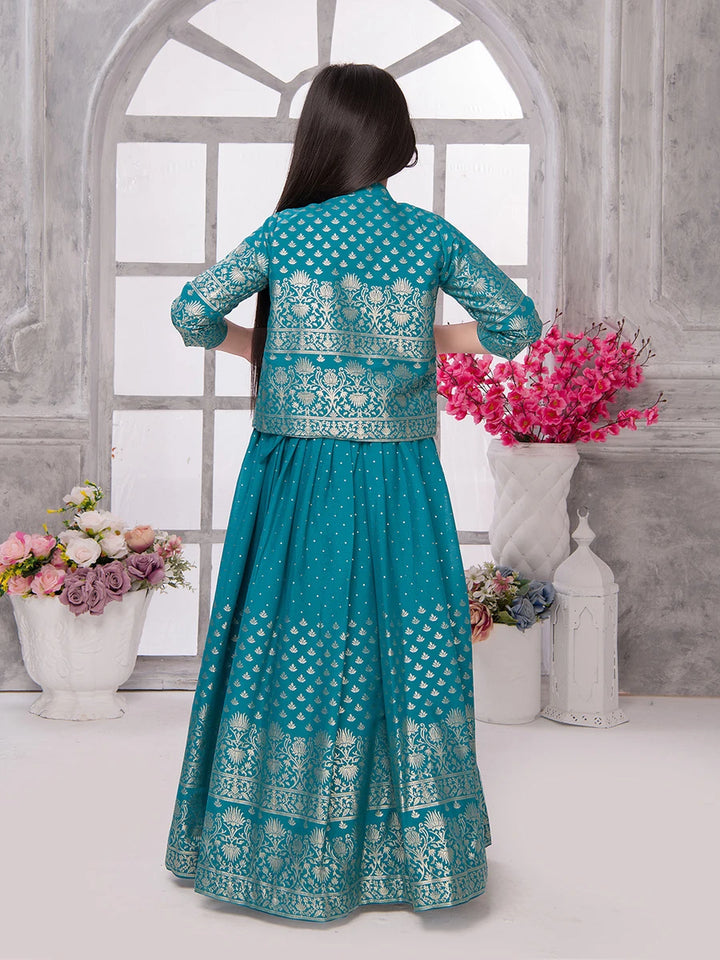 Affordable Georgette Anarkali Gown | Flared Style with Jacket