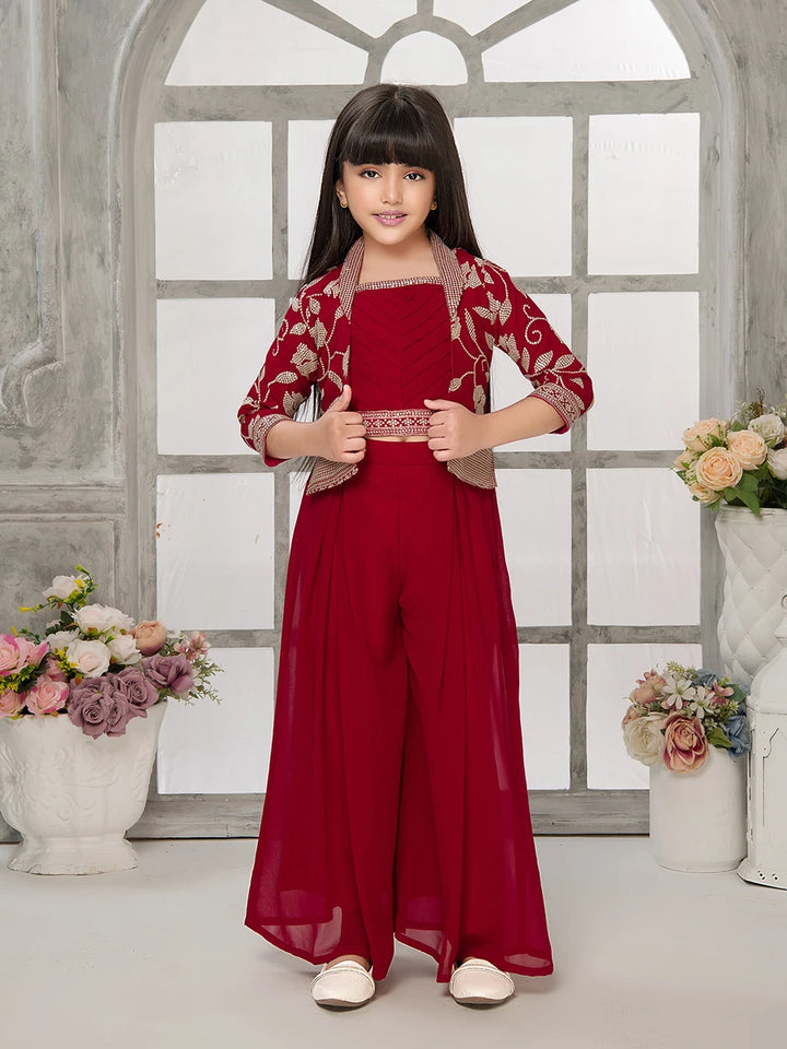 Festive Embroidered Palazzo | Fashionable Ethnic Attire