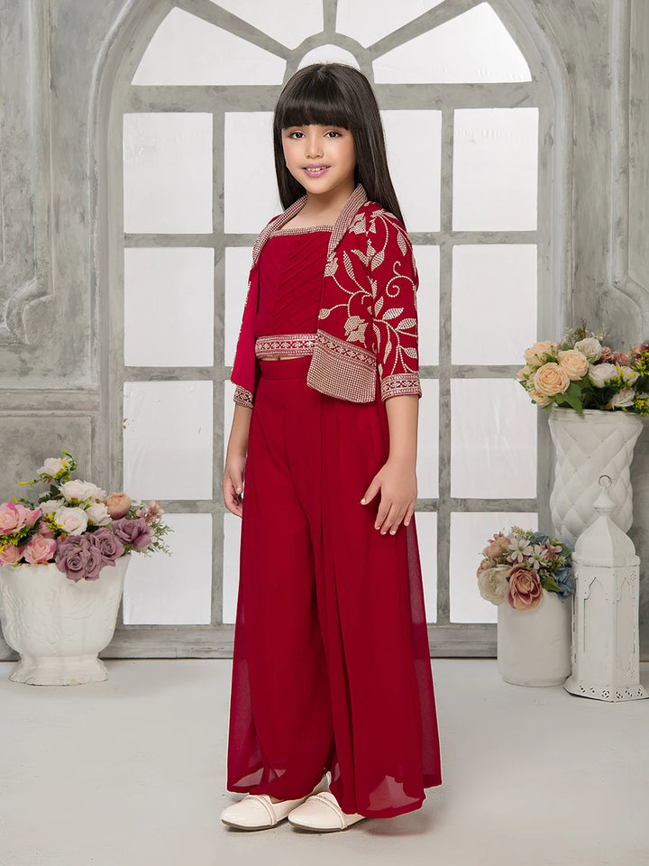 Festive Embroidered Palazzo | Fashionable Ethnic Attire