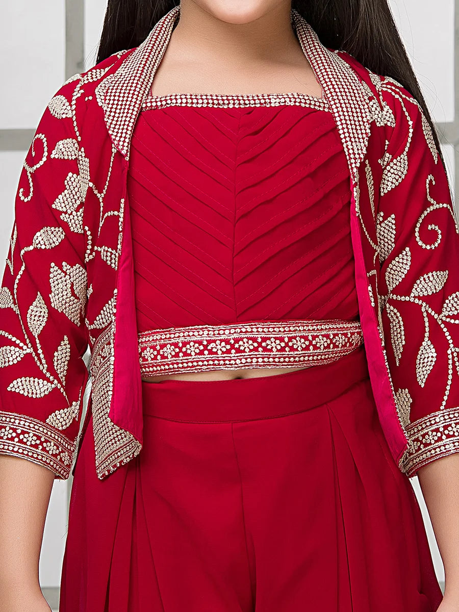 Festive Embroidered Palazzo | Fashionable Ethnic Attire