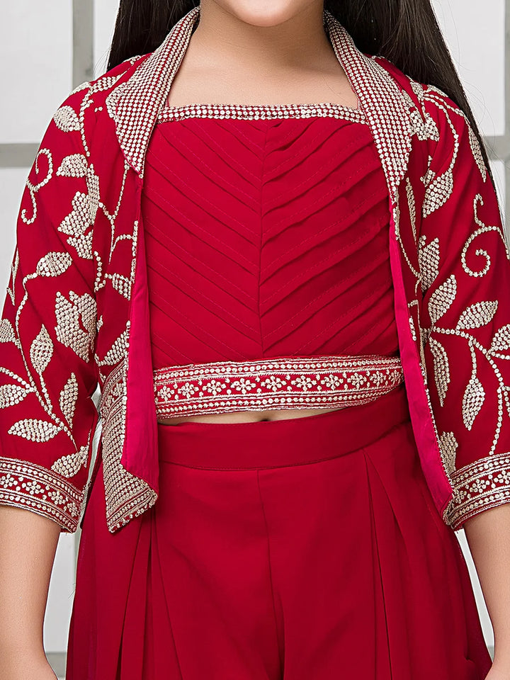 Festive Embroidered Palazzo | Fashionable Ethnic Attire