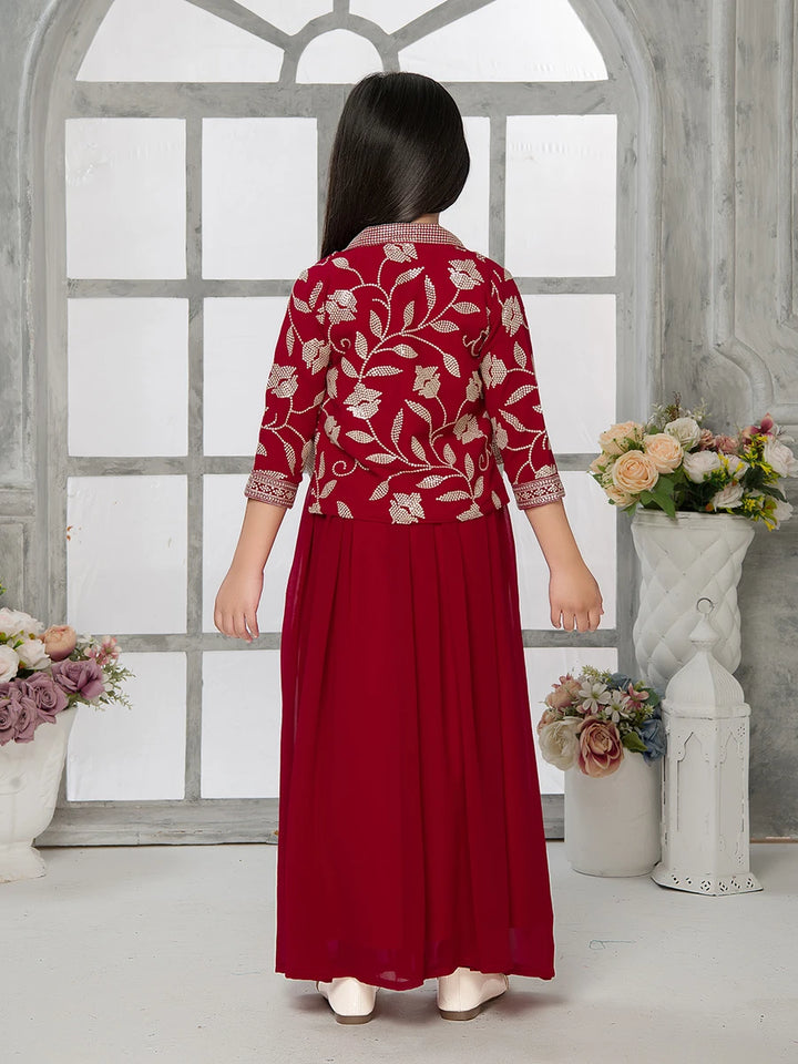 Festive Embroidered Palazzo | Fashionable Ethnic Attire