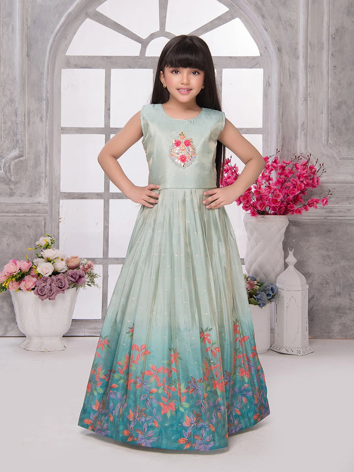 Baby Anarkali Dress | Trendy Gown with Embellished Jacket