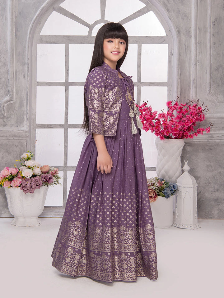 Affordable Georgette Anarkali Gown | Flared Style with Jacket