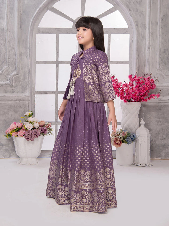 Affordable Georgette Anarkali Gown | Flared Style with Jacket