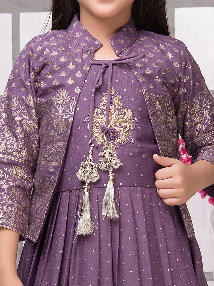 Affordable Georgette Anarkali Gown | Flared Style with Jacket