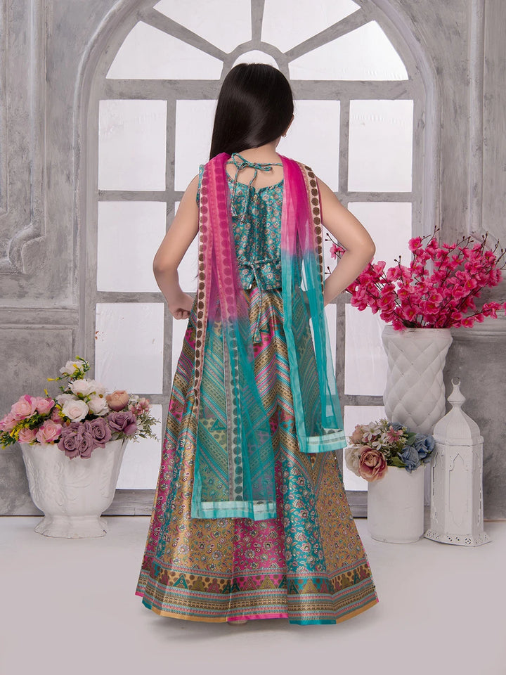 Vibrant Printed Lehenga Choli for Kids | Festive Look for Girls