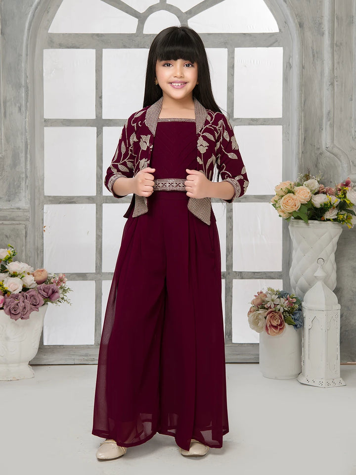 Festive Embroidered Palazzo | Fashionable Ethnic Attire