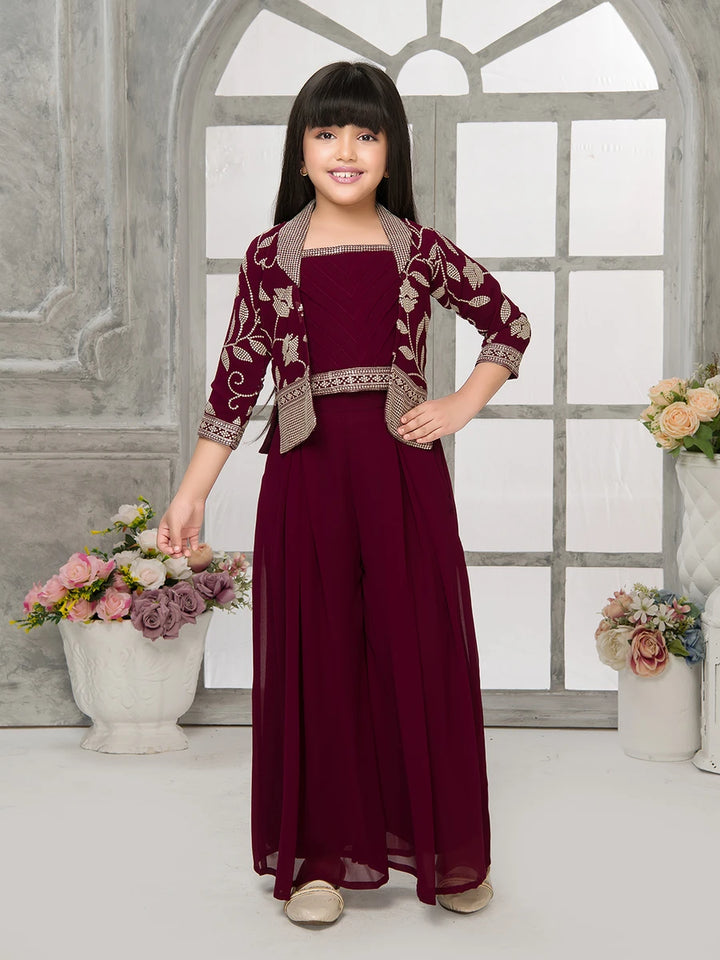 Festive Embroidered Palazzo | Fashionable Ethnic Attire