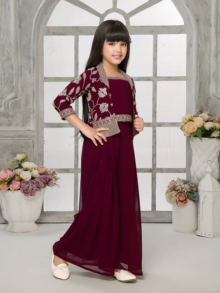 Festive Embroidered Palazzo | Fashionable Ethnic Attire
