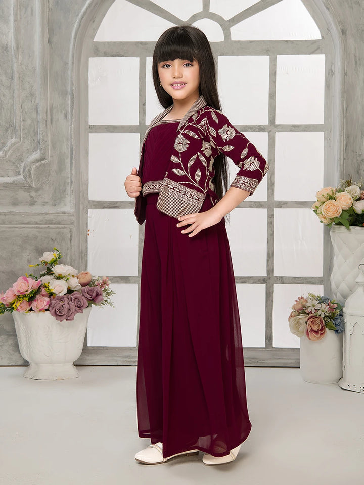 Festive Embroidered Palazzo | Fashionable Ethnic Attire