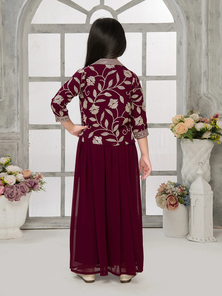 Festive Embroidered Palazzo | Fashionable Ethnic Attire