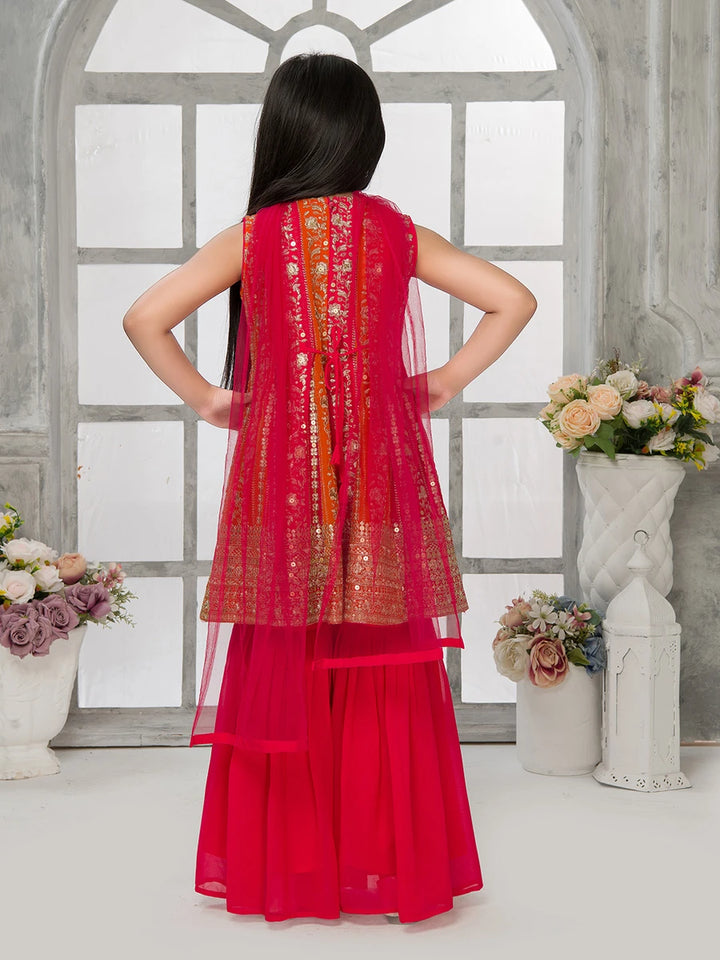 Stylish Embroidered Gharara Set | Elegant Festive Wear for Girls
