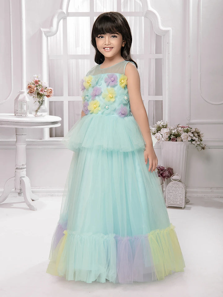Luxurious Net Anarkali Gown | Perfect for Weddings & Parties